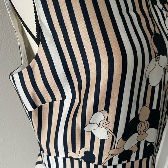 New Diane von Furstenberg Silk Striped Floral Dress - Picture 10 of 12